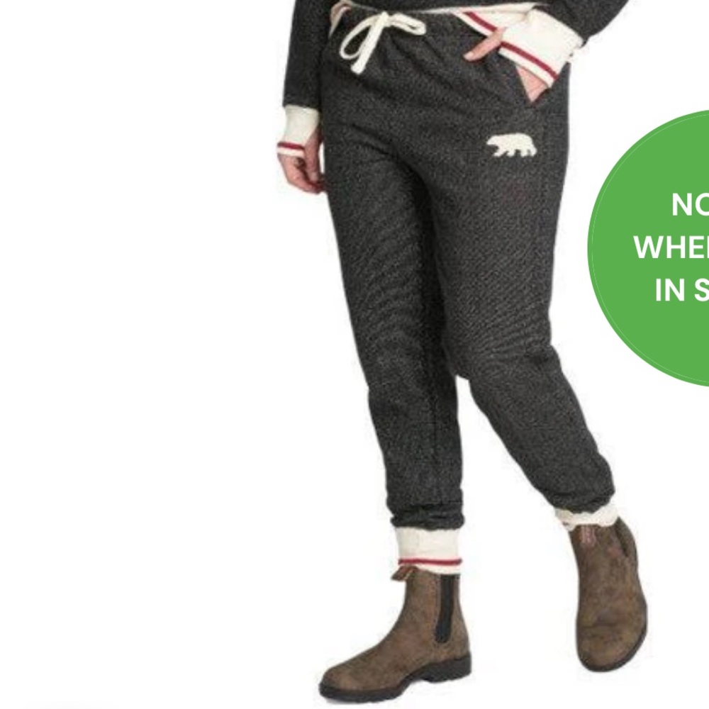 Little Blue House by Hatley Charcoal Bear Women's Heritage Joggers